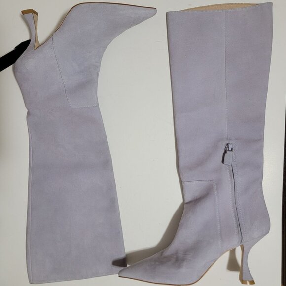 NEW Stuart Weitzman Xcurze 85 Knee High Boots Womens 9 Stiletto Chic Suede - Picture 2 of 11